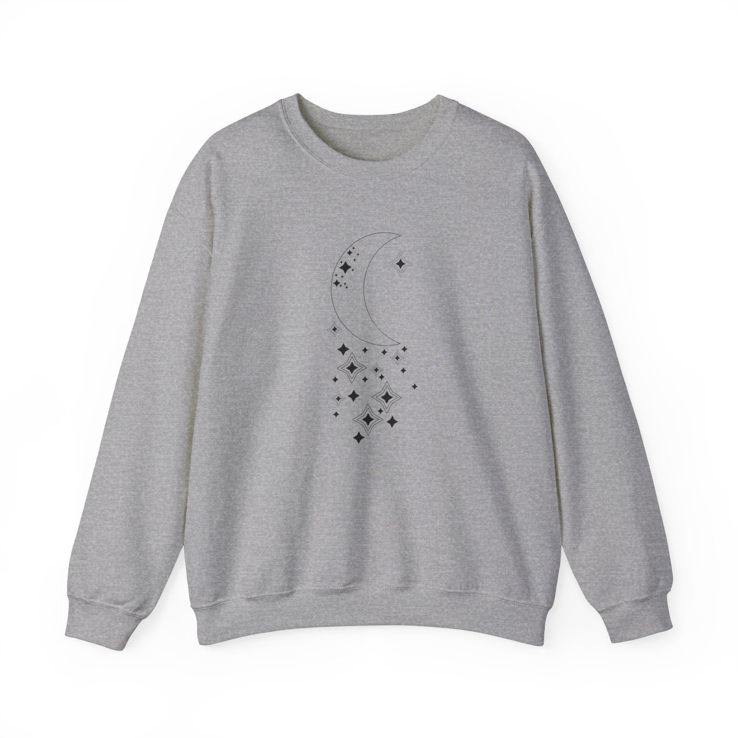 Moon and Hanging Stars Pattern Sweatshirt