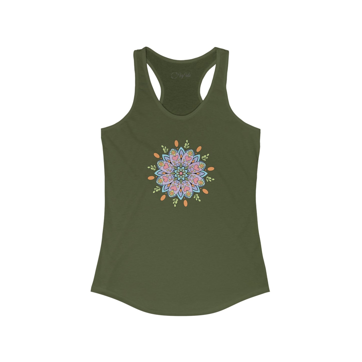 Colorful Mandala Racerback Tank (031)
