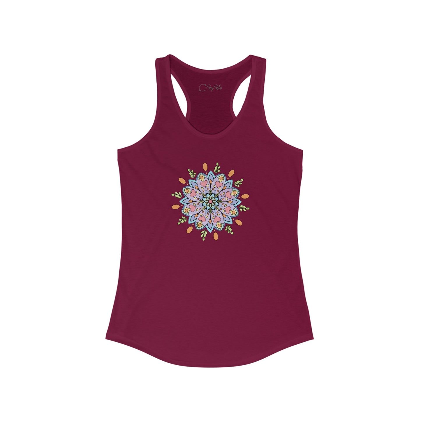 Colorful Mandala Racerback Tank (031)