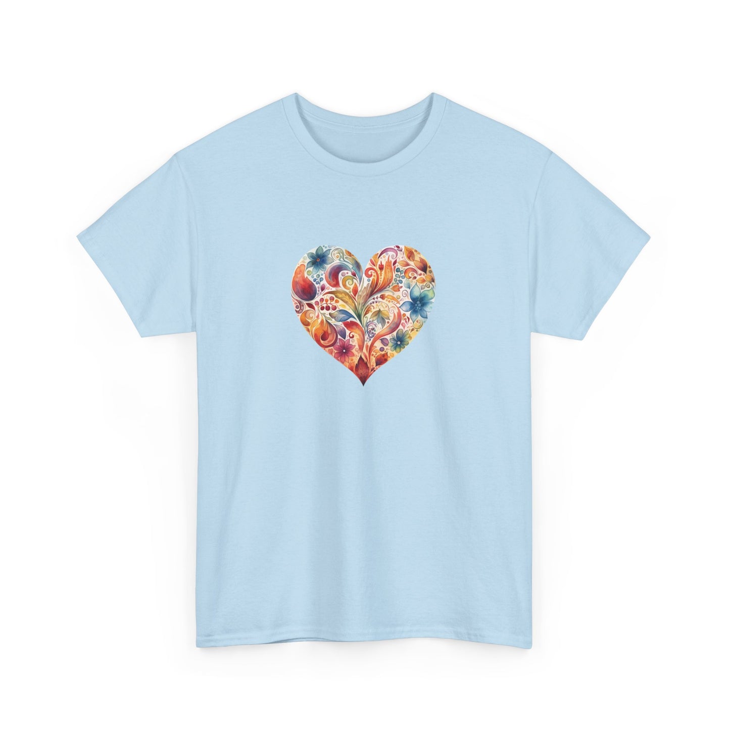 Watercolor Heart Short Sleeve Tee 002
