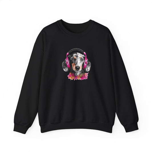 Dog with Headphones Sweatshirt