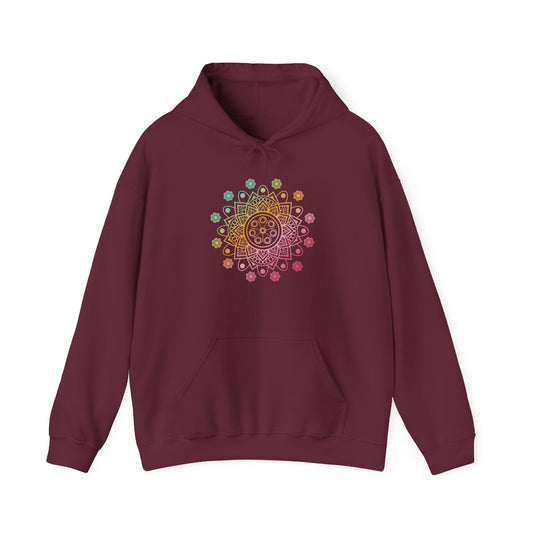 Colorful Mandala Hooded Sweatshirt (039)