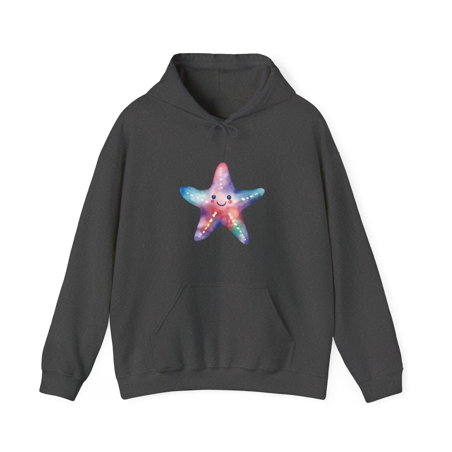 Watercolor Starfish Hooded Sweatshirt