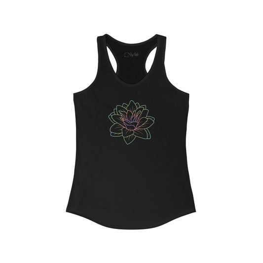 Colorful Lotus Racerback Tank