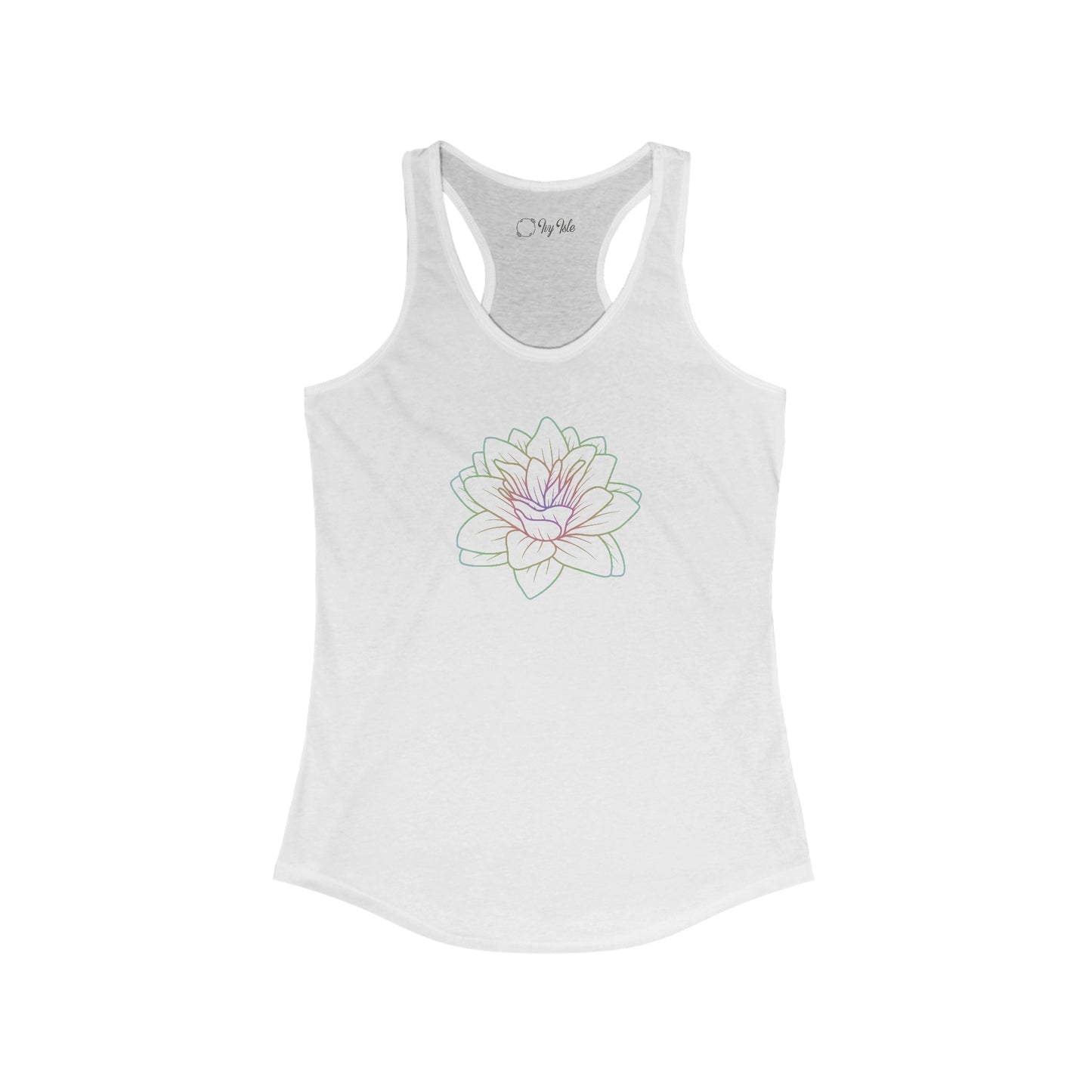 Colorful Lotus Racerback Tank