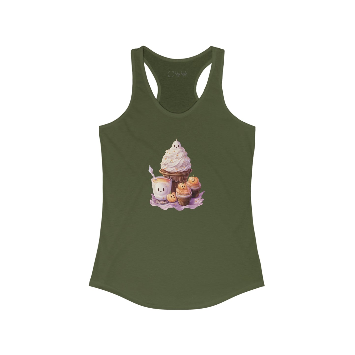 Cute Halloween Cupcakes Racerback Tank