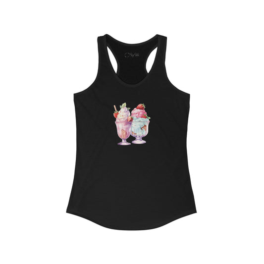 Ice Cream Sundaes Racerback Tank