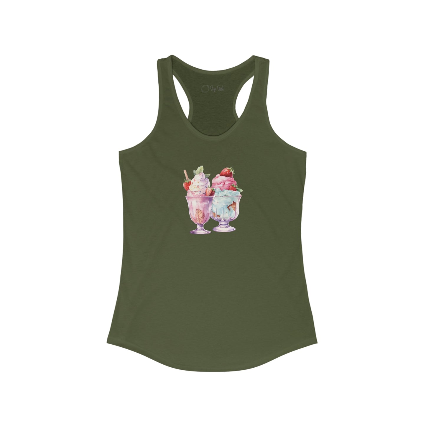 Ice Cream Sundaes Racerback Tank
