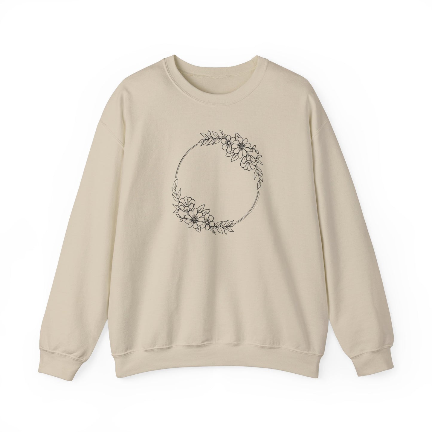 Large Wildflowers Circle Sweatshirt