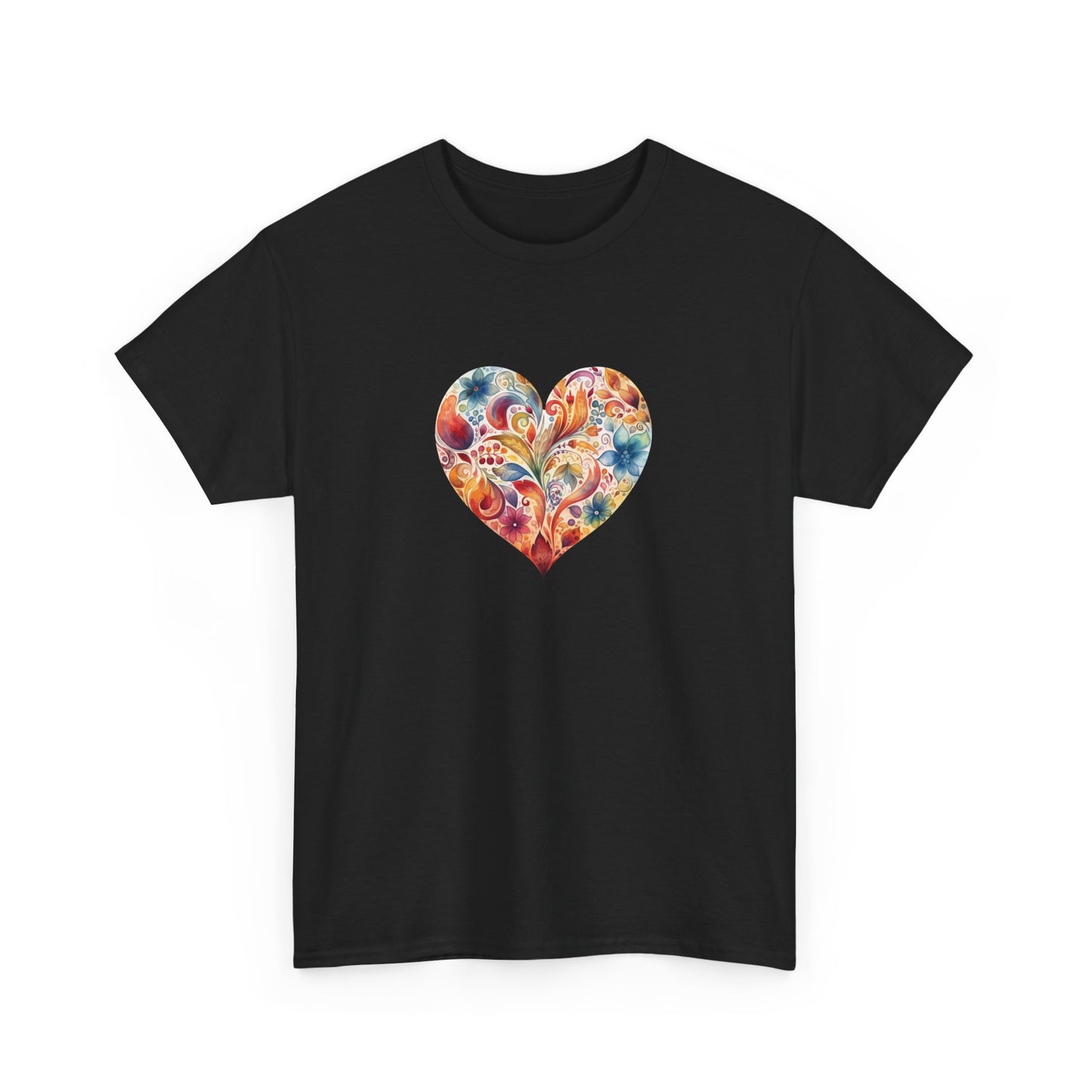 Watercolor Heart Short Sleeve Tee 002