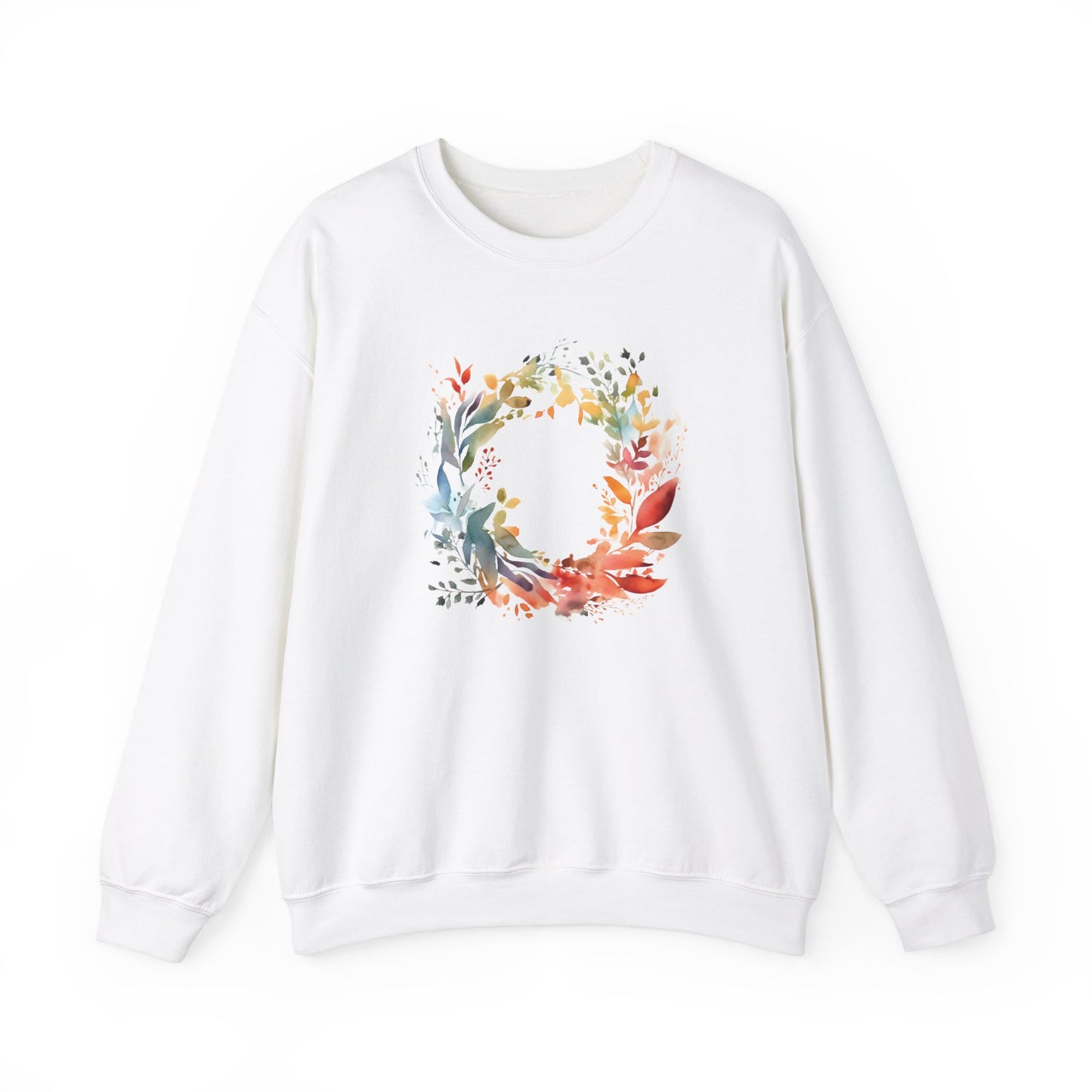 Watercolor Floral Circle Sweatshirt