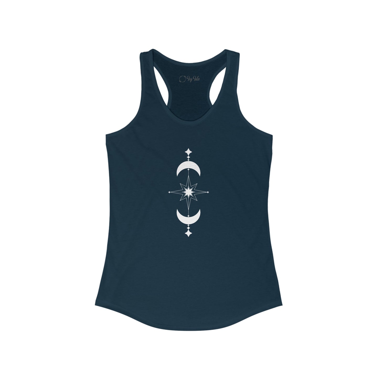 Linear Star and Moons Racerback Tank