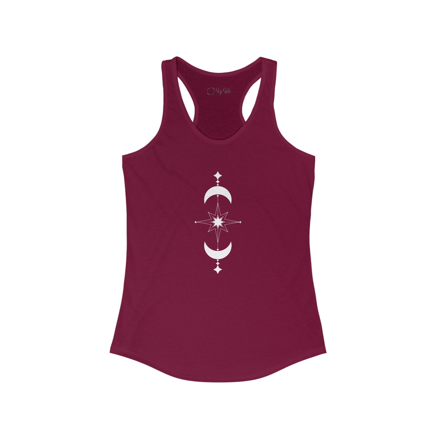 Linear Star and Moons Racerback Tank