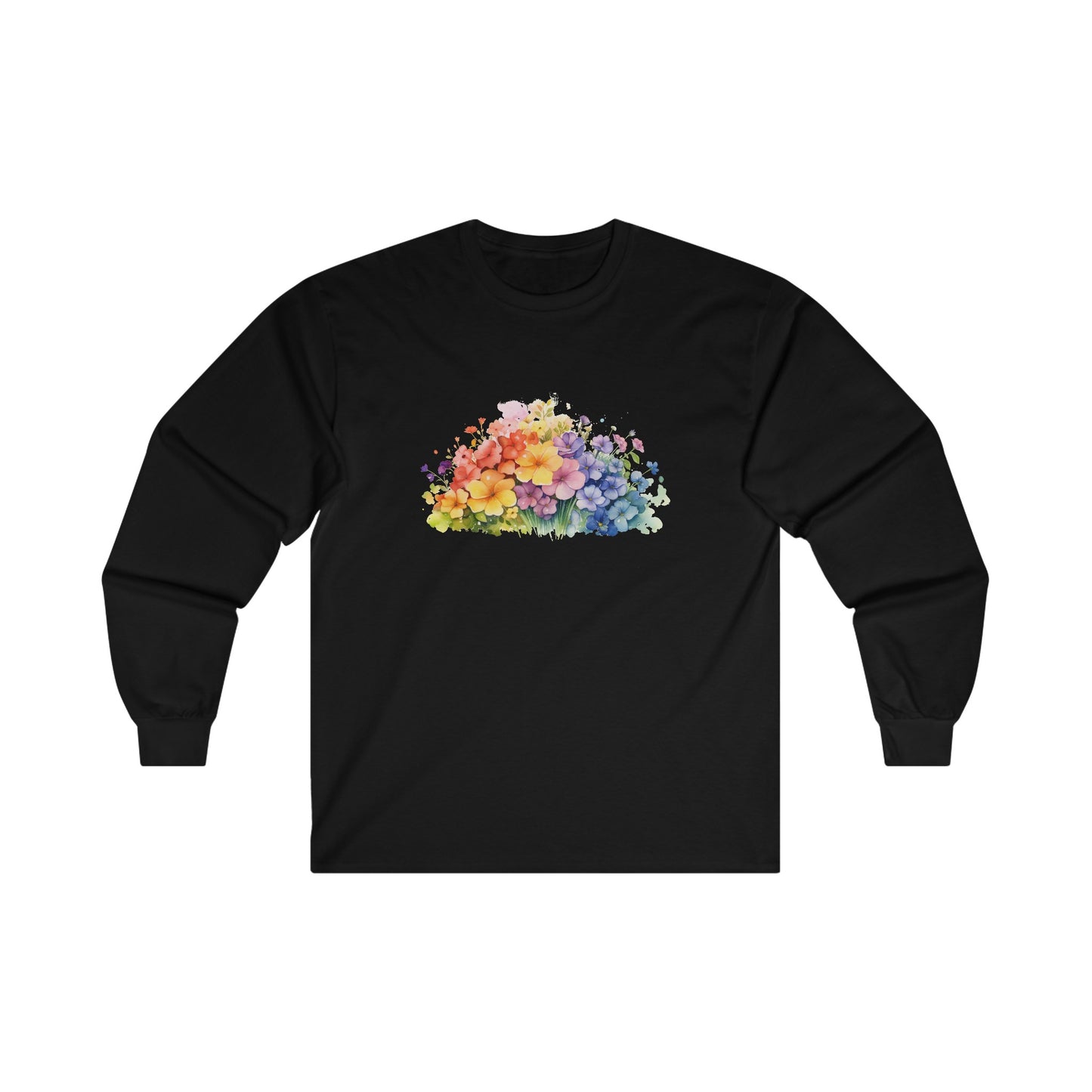 Colorful Flowers Long Sleeve Tee