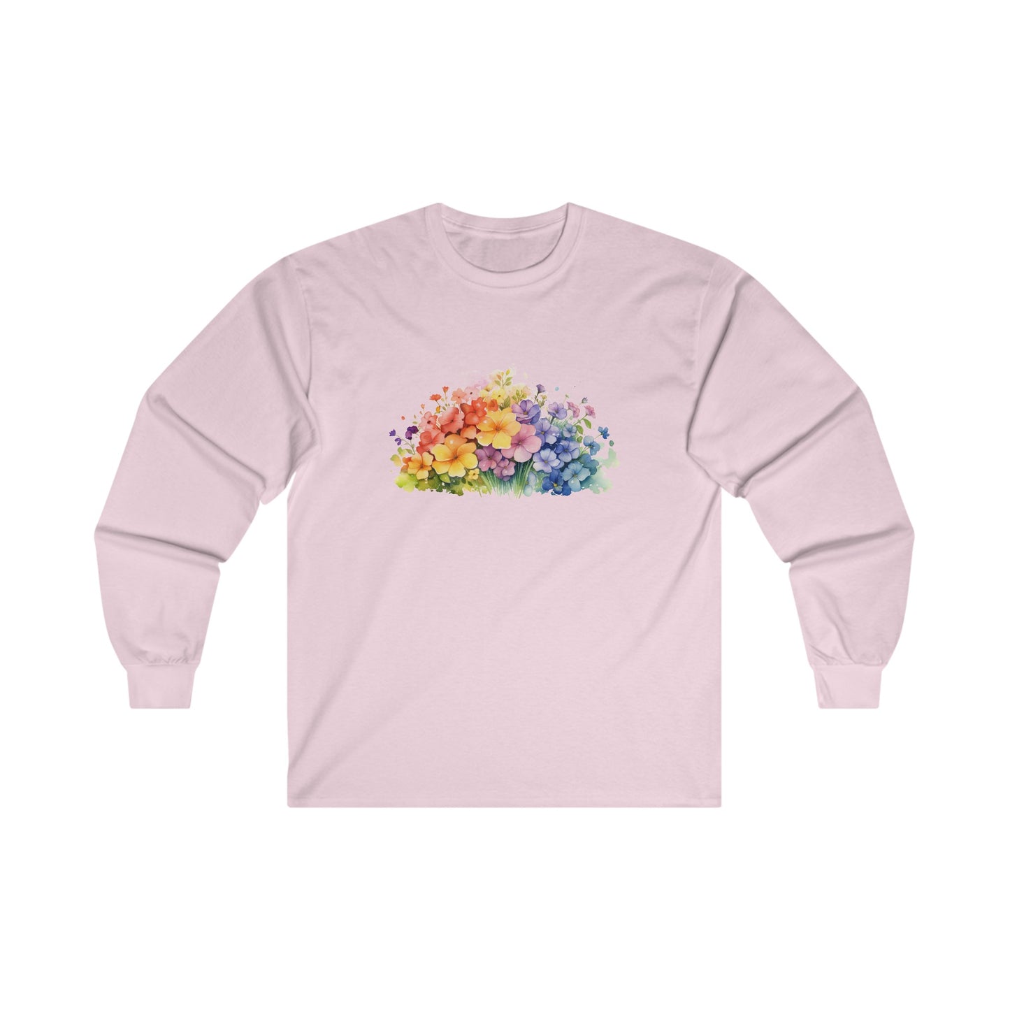 Colorful Flowers Long Sleeve Tee