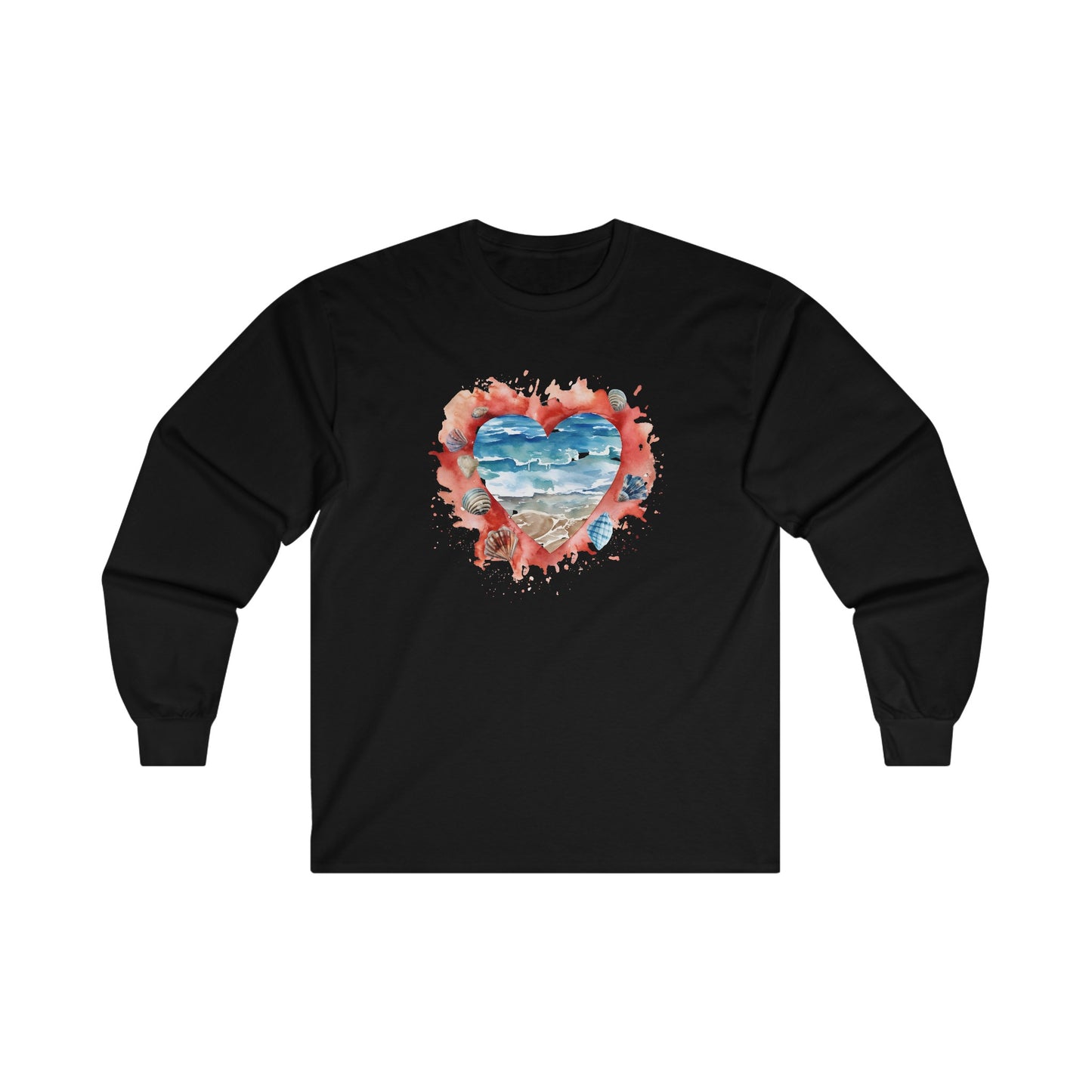 Ocean Heart Long Sleeve Tee
