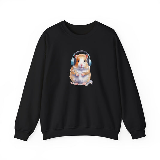 Hamster with Headphones Sweatshirt