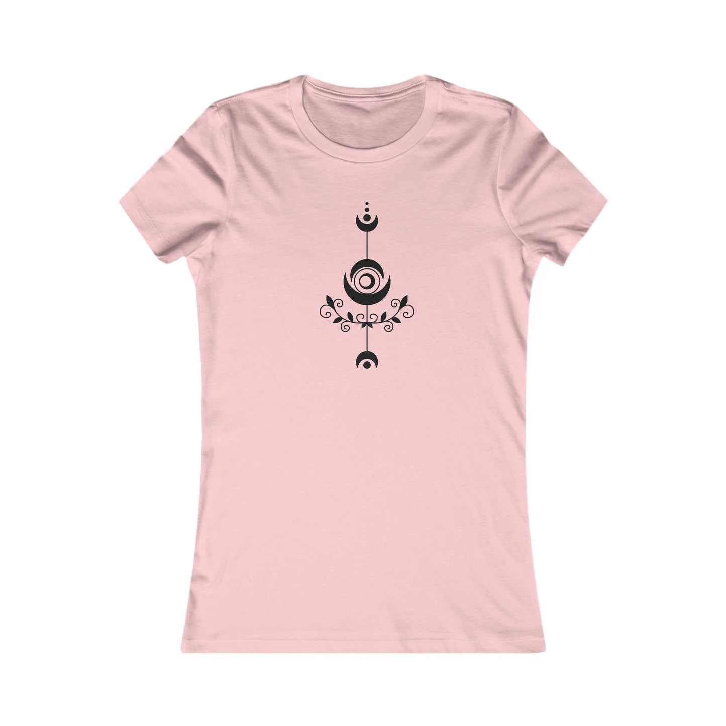 Decorative Moons Fitted Tee
