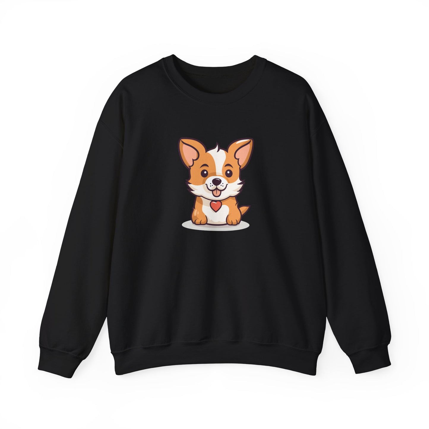 Cute Dog with Heart Sweatshirt
