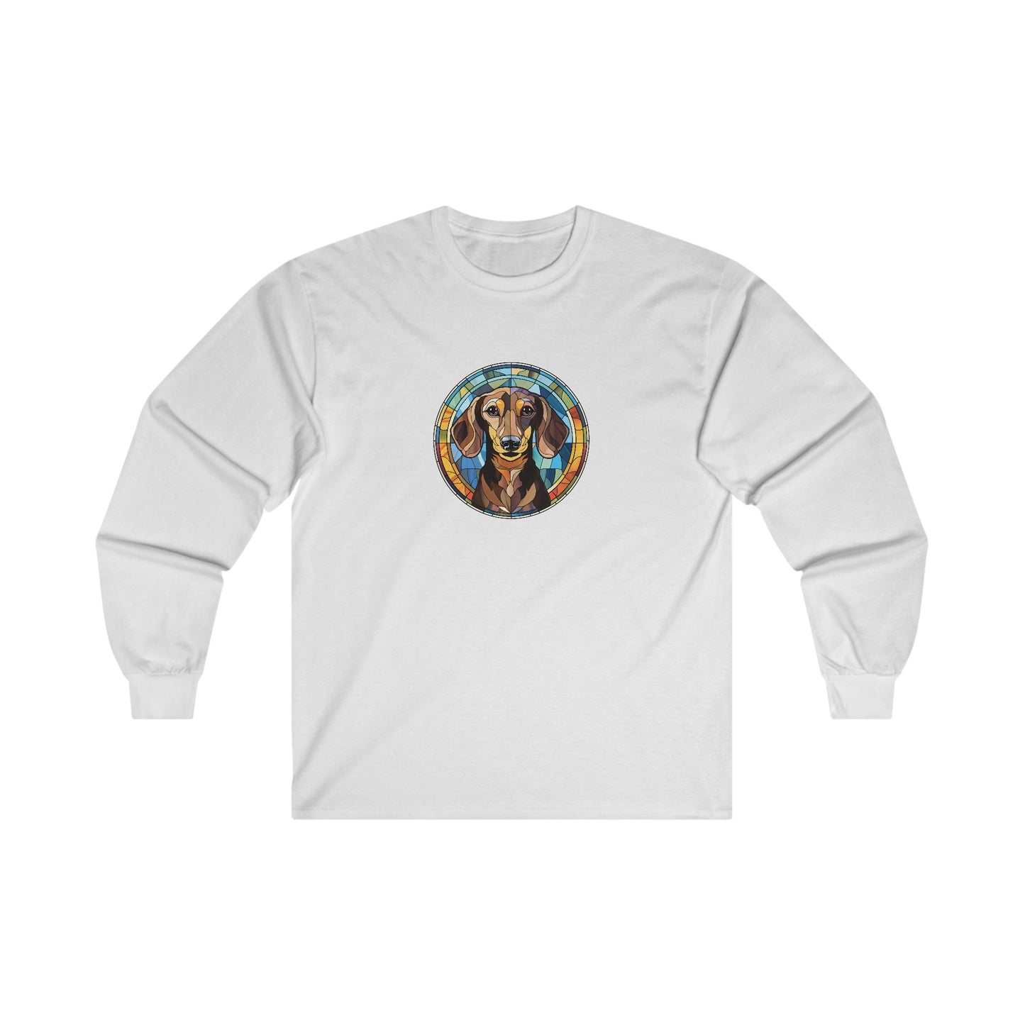 Stained Glass Dachshund Long Sleeve Tee