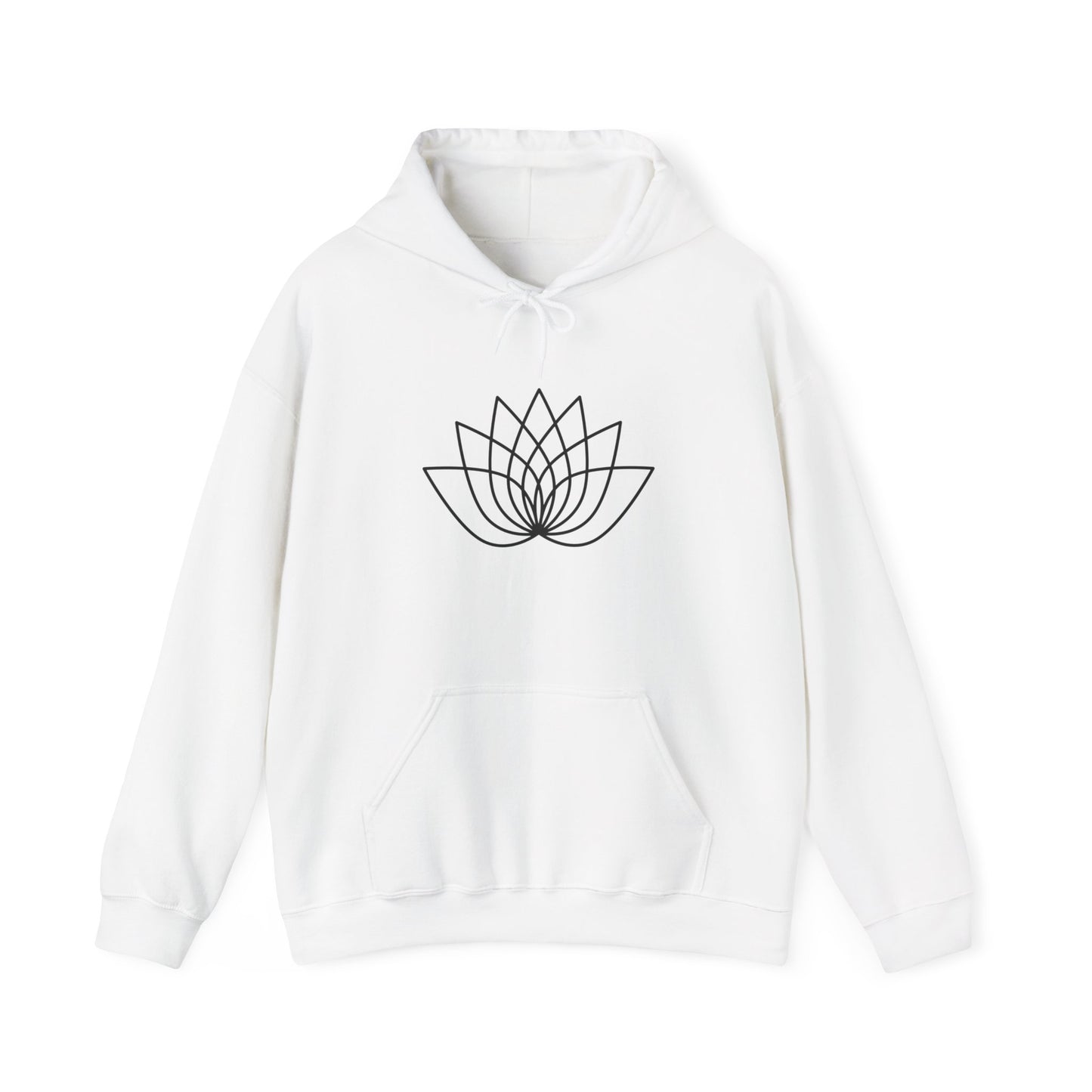 Abstract Lotus Hooded Sweatshirt