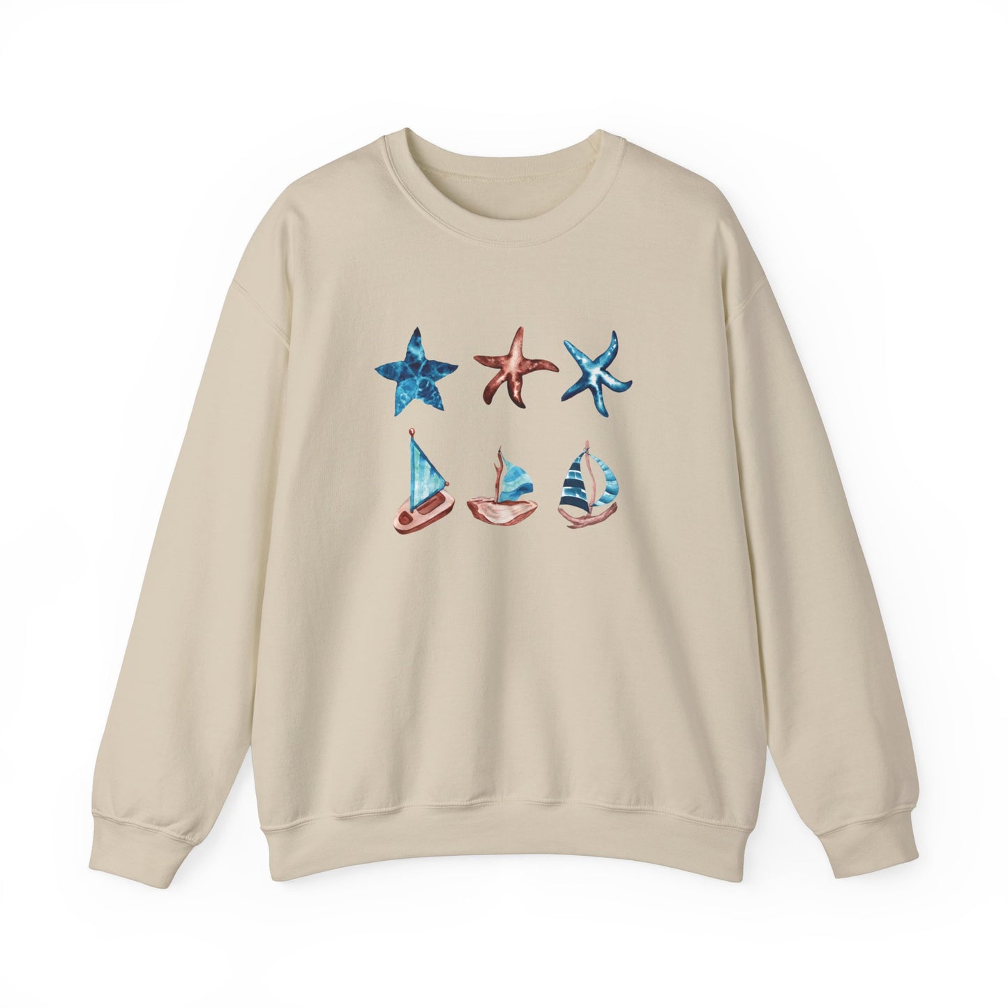 Water Starfish and Sailboat Sweatshirt