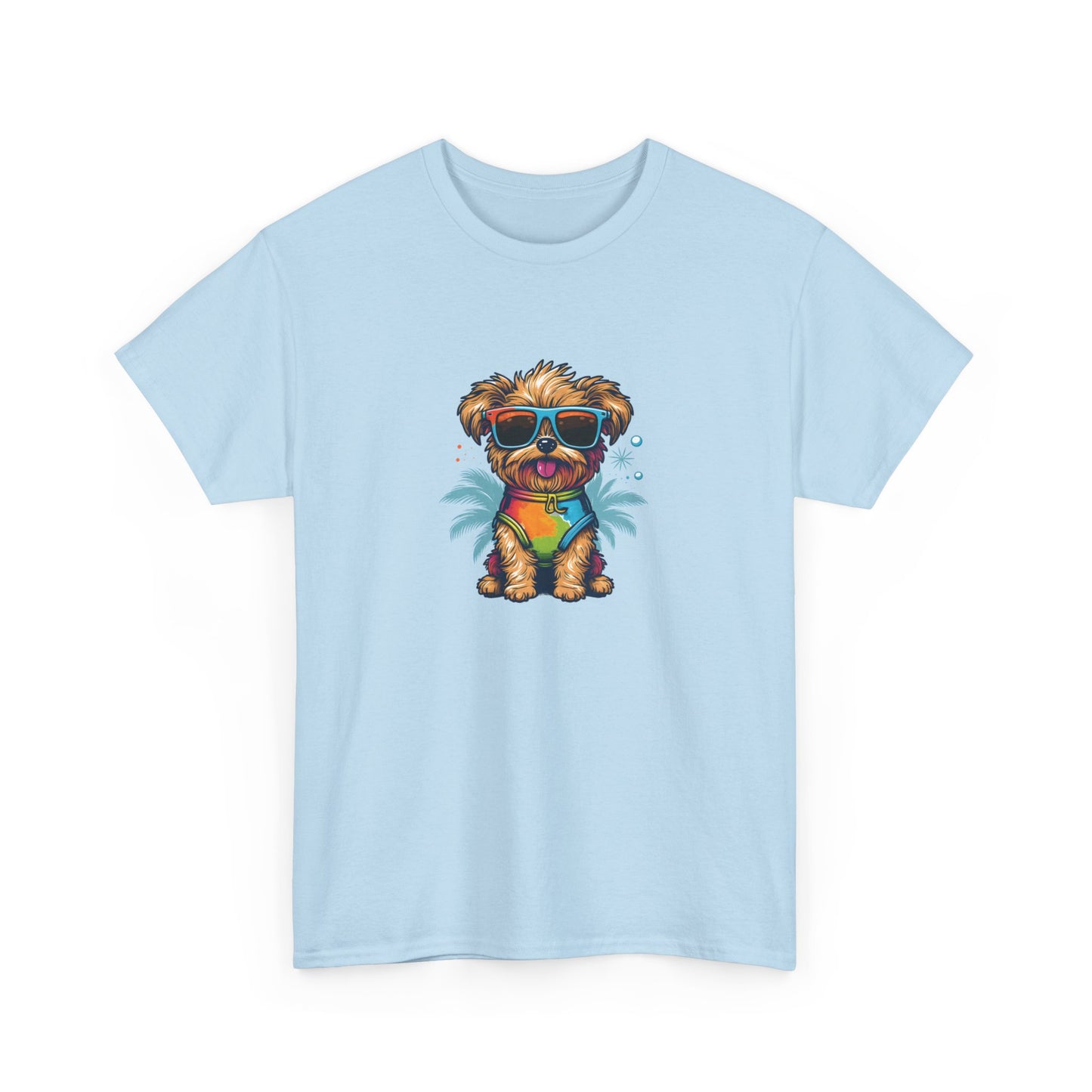 Dog with Sunglasses Short Sleeve Tee 001
