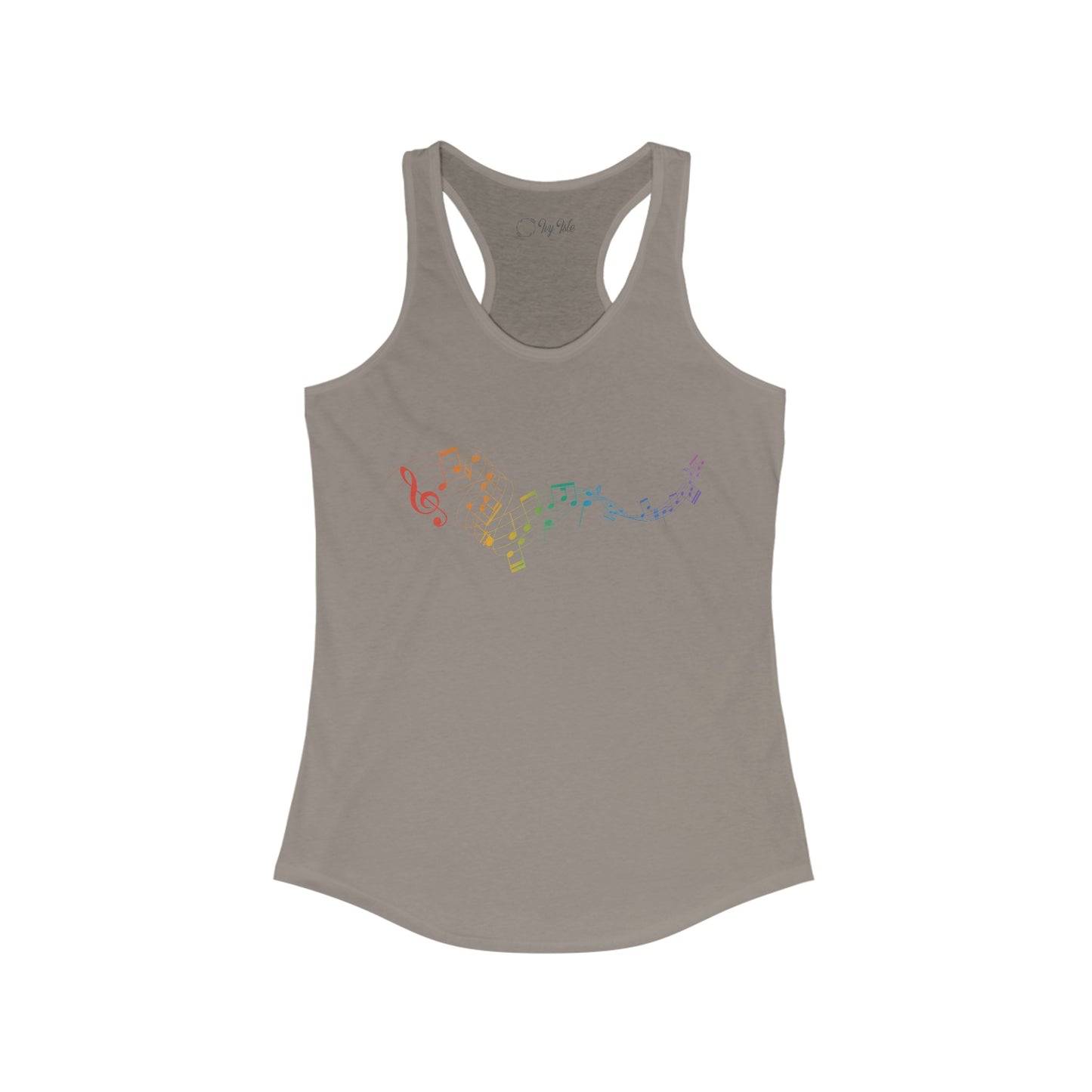 Colorful Music Notes Racerback Tank