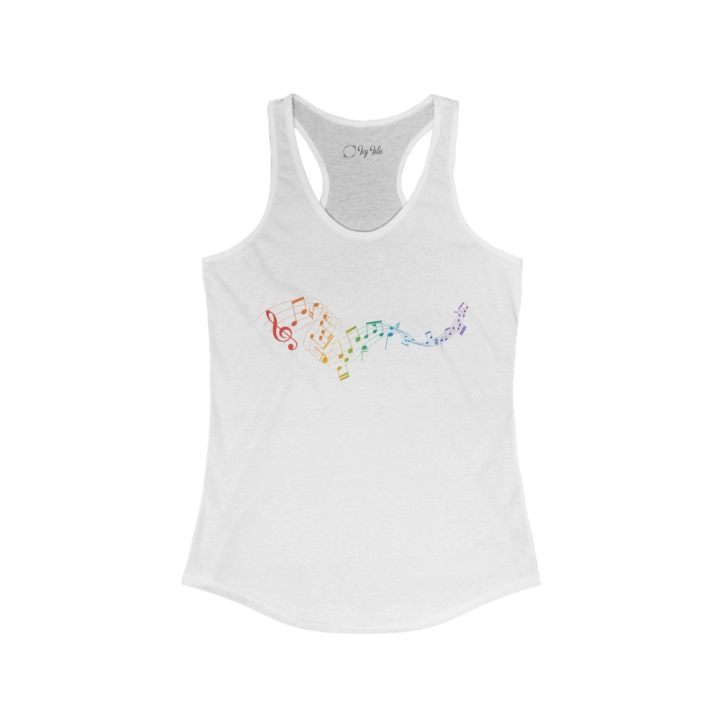 Colorful Music Notes Racerback Tank