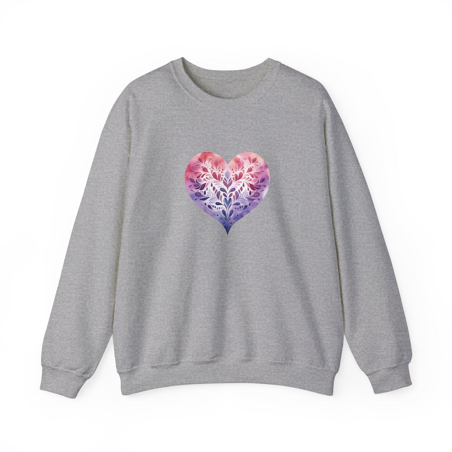 Watercolor Heart Sweatshirt 005