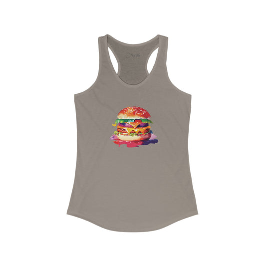 Cheeseburger Racerback Tank