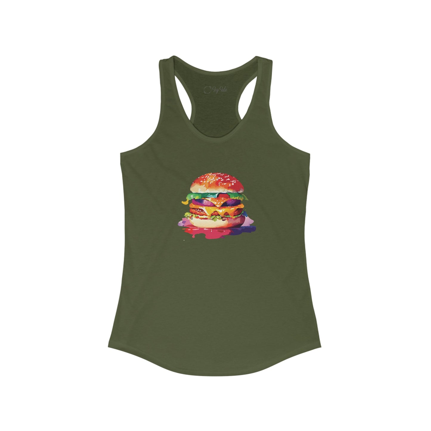 Cheeseburger Racerback Tank