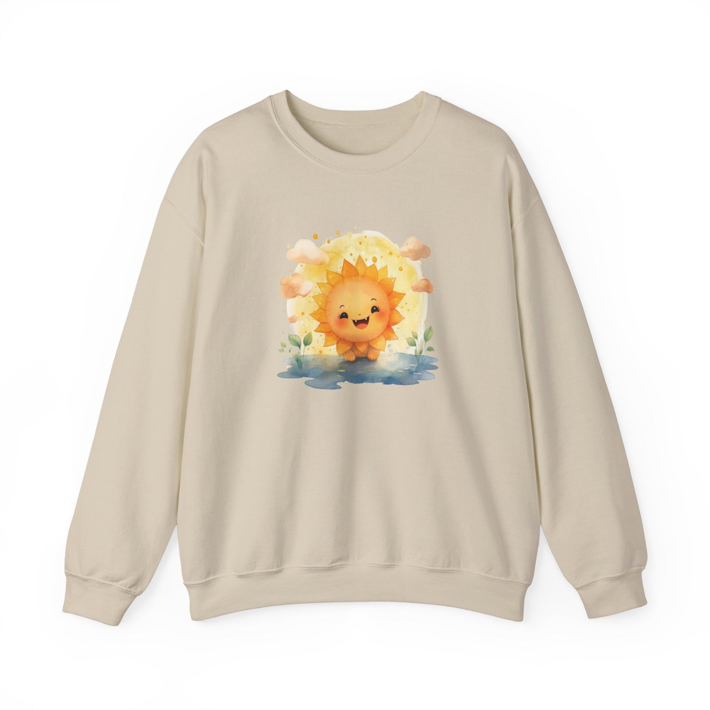 Cute Watercolor Sun Sweatshirt