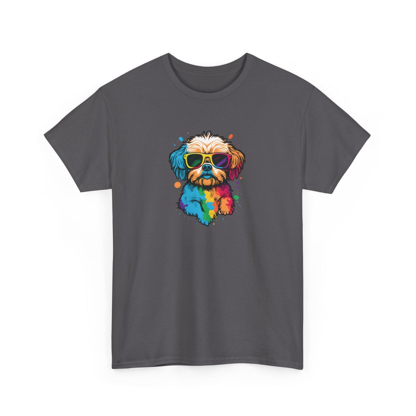 Dog with Sunglasses Short Sleeve Tee 003