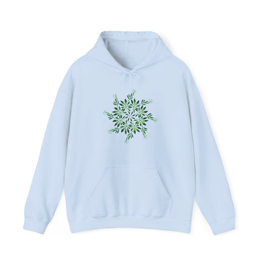 Leaf Mandala Hooded Sweatshirt