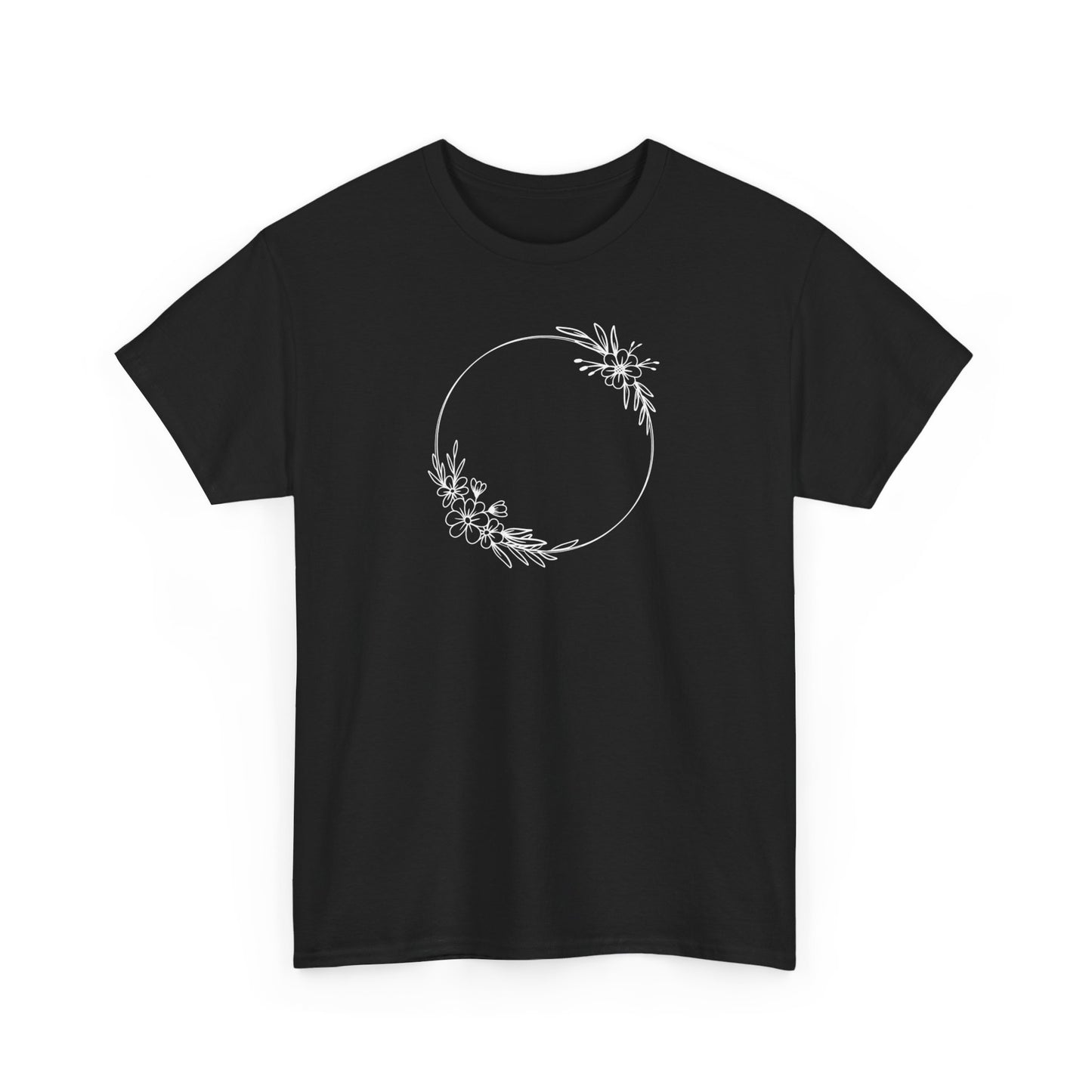 Double Floral Circle Short Sleeve Tee