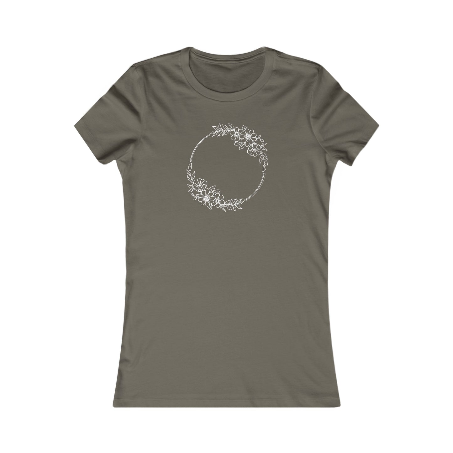 Double Wildflowers Circle Fitted Tee