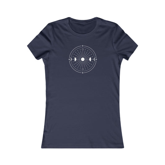 Moon Phases Circle Fitted Tee