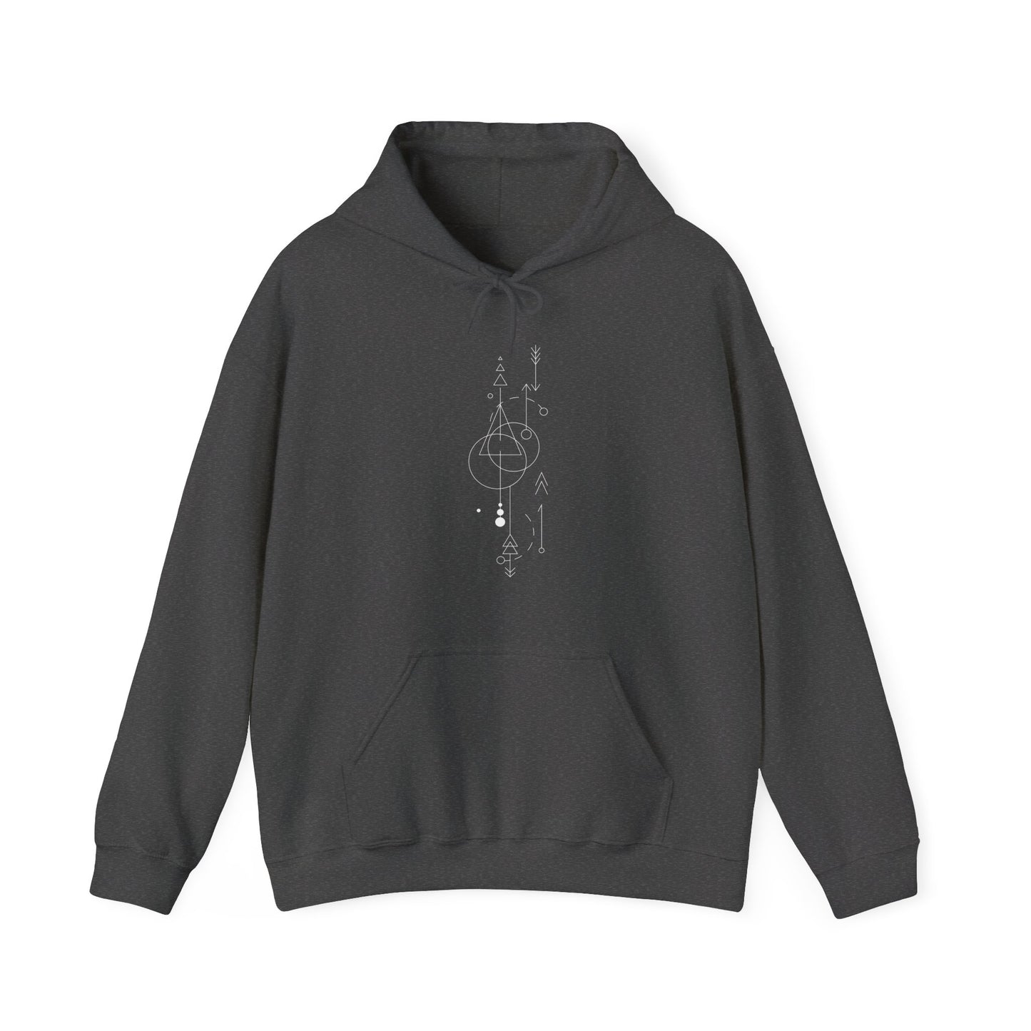 Linear Abstract Hooded Sweatshirt