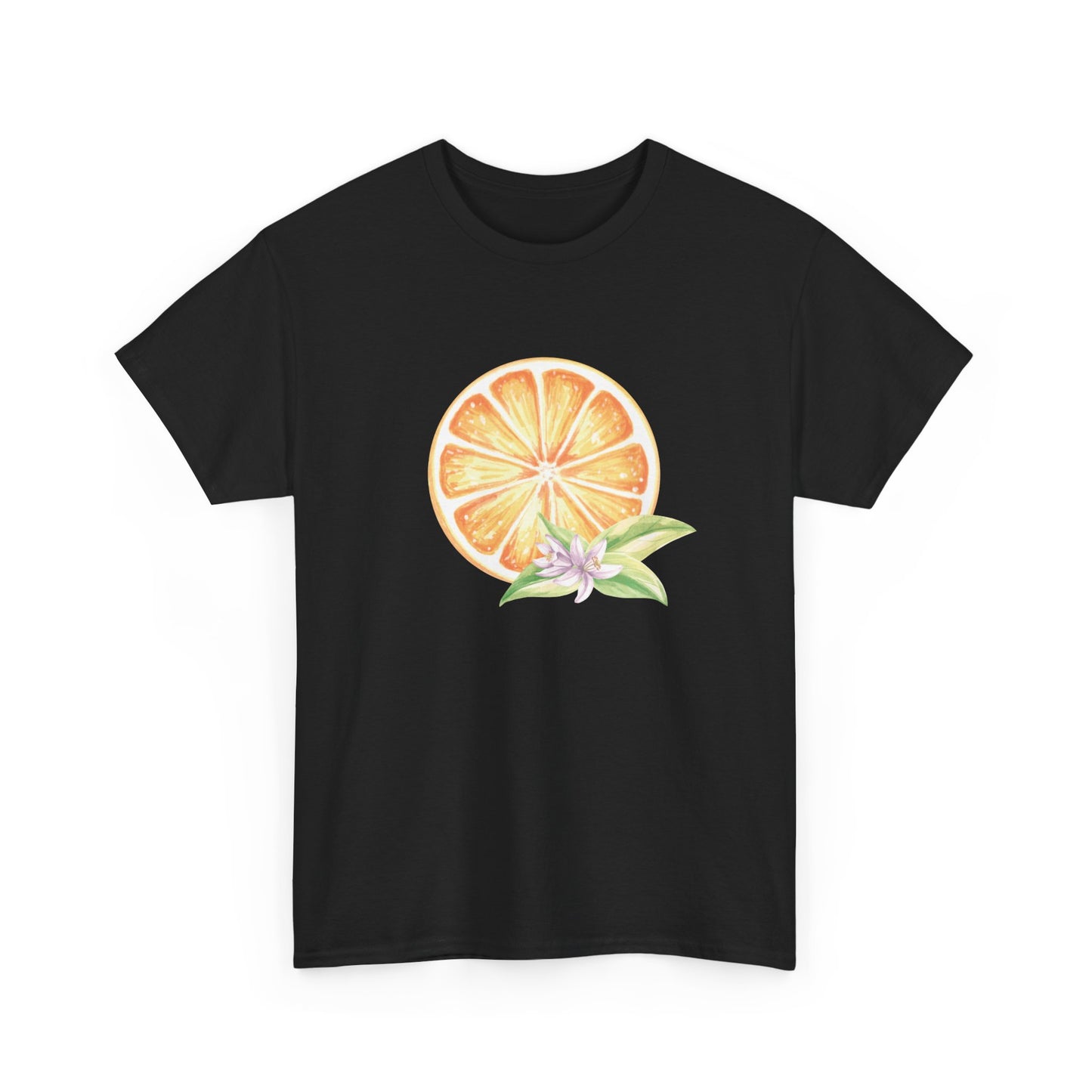Orange and Leaf Short Sleeve Tee