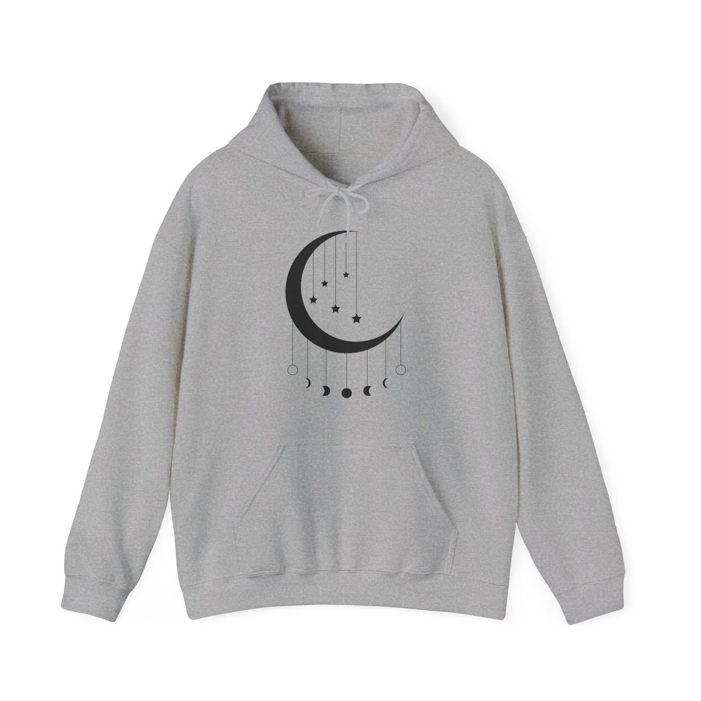 Hanging Moon Phases Hooded Sweatshirt