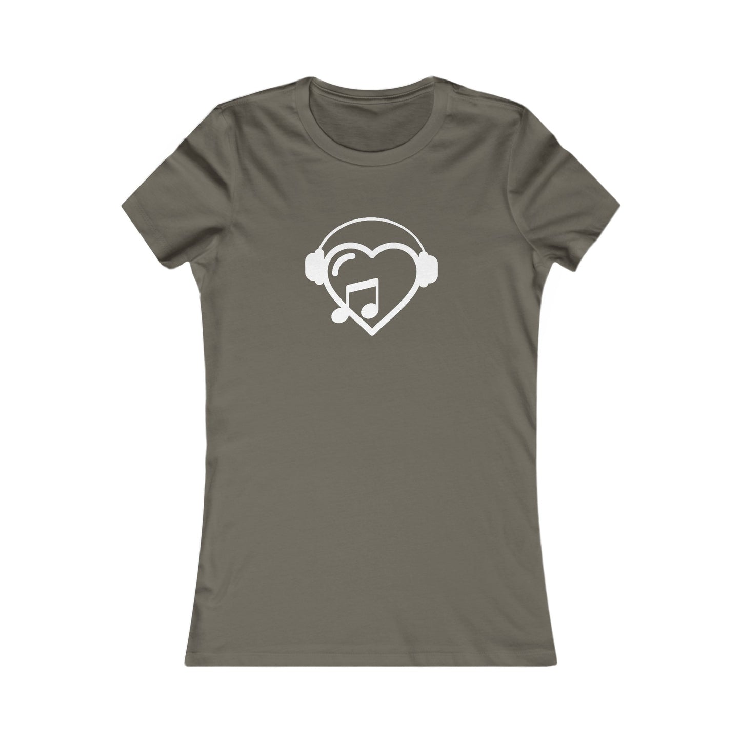 Music Heart Fitted Tee