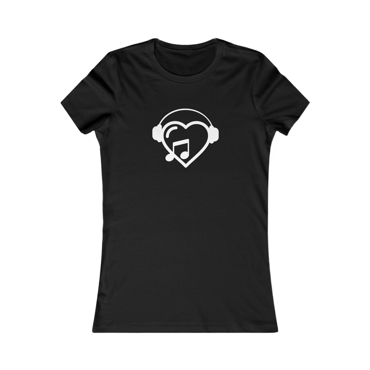 Music Heart Fitted Tee