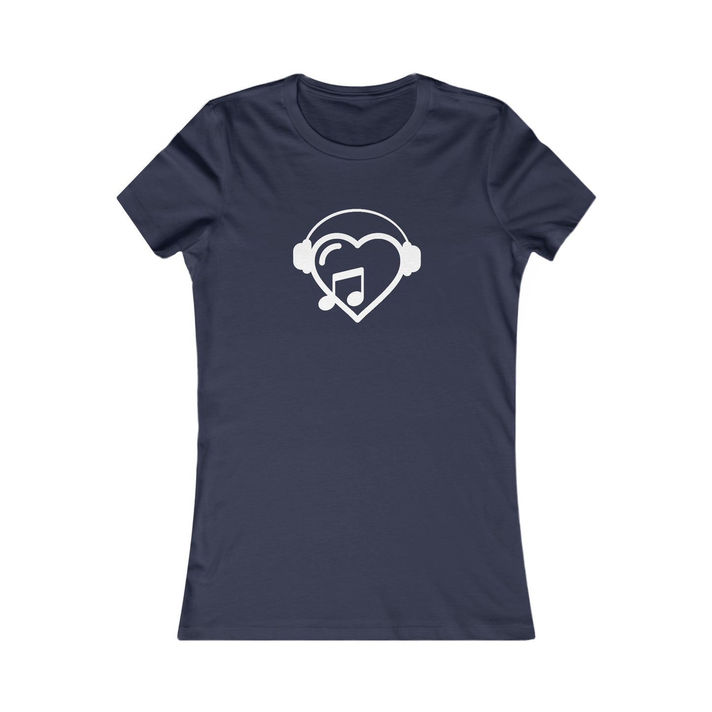 Music Heart Fitted Tee