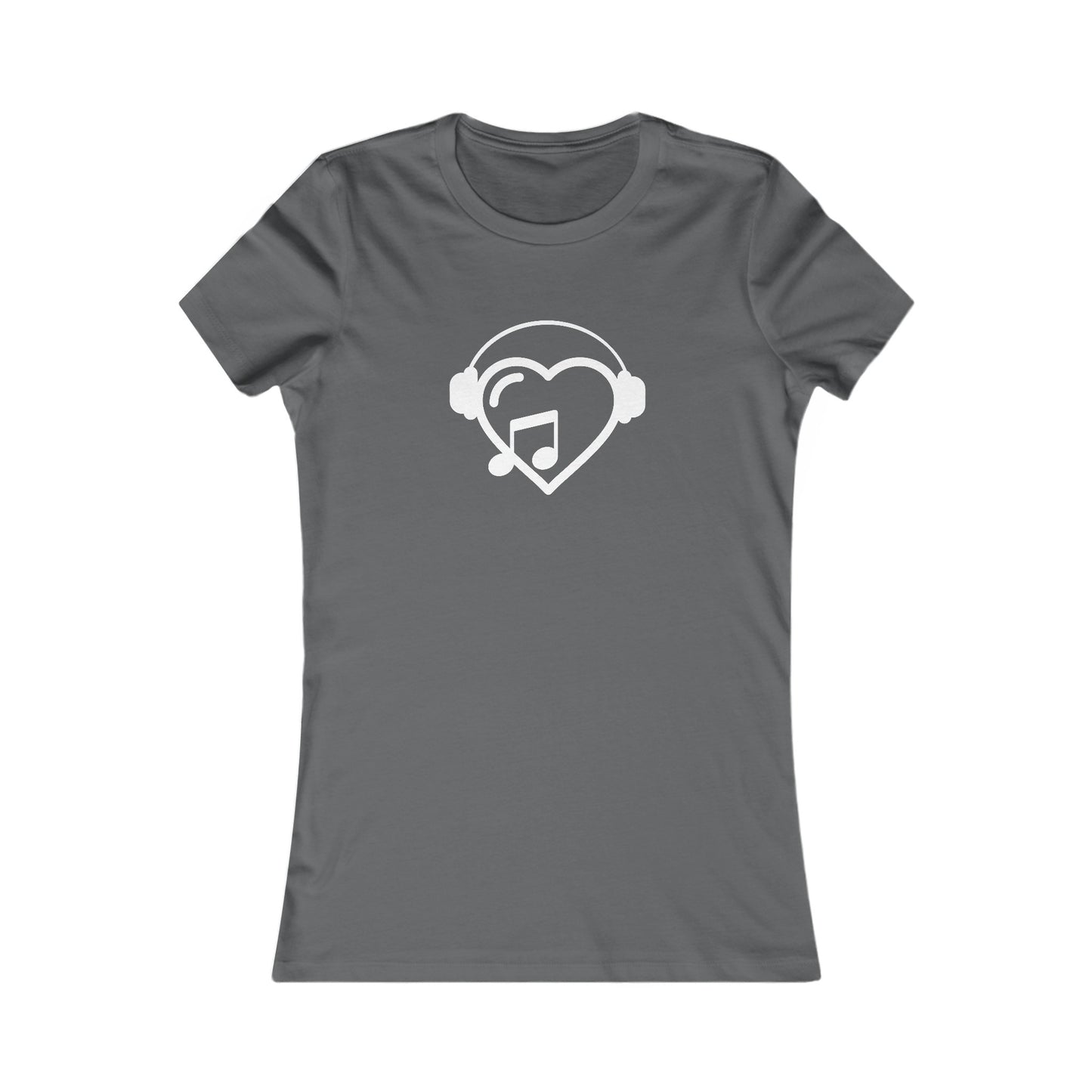Music Heart Fitted Tee