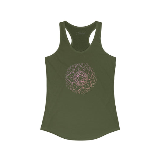 Colorful Mandala Racerback Tank (008)