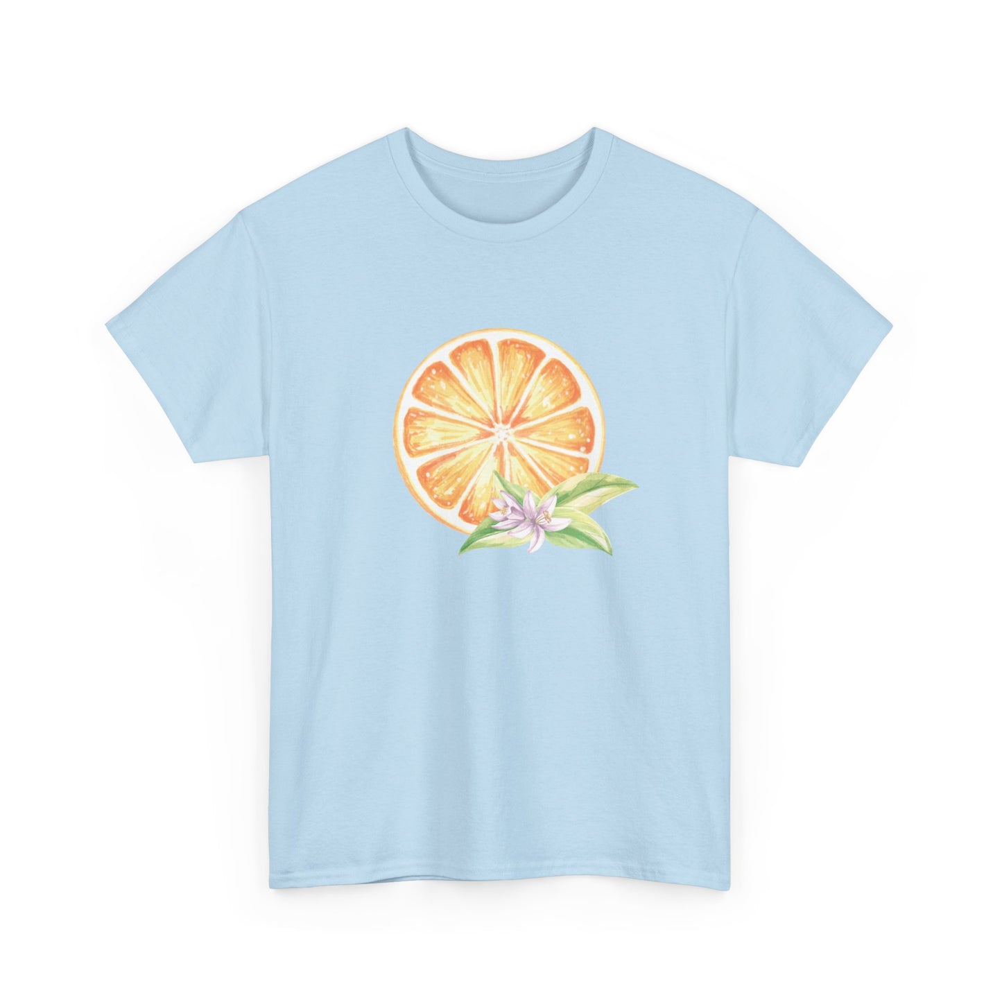 Orange and Leaf Short Sleeve Tee