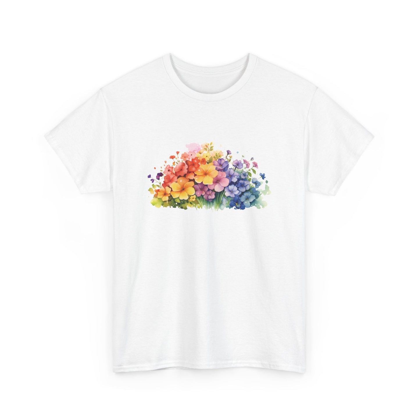 Colorful Flowers Short Sleeve Tee