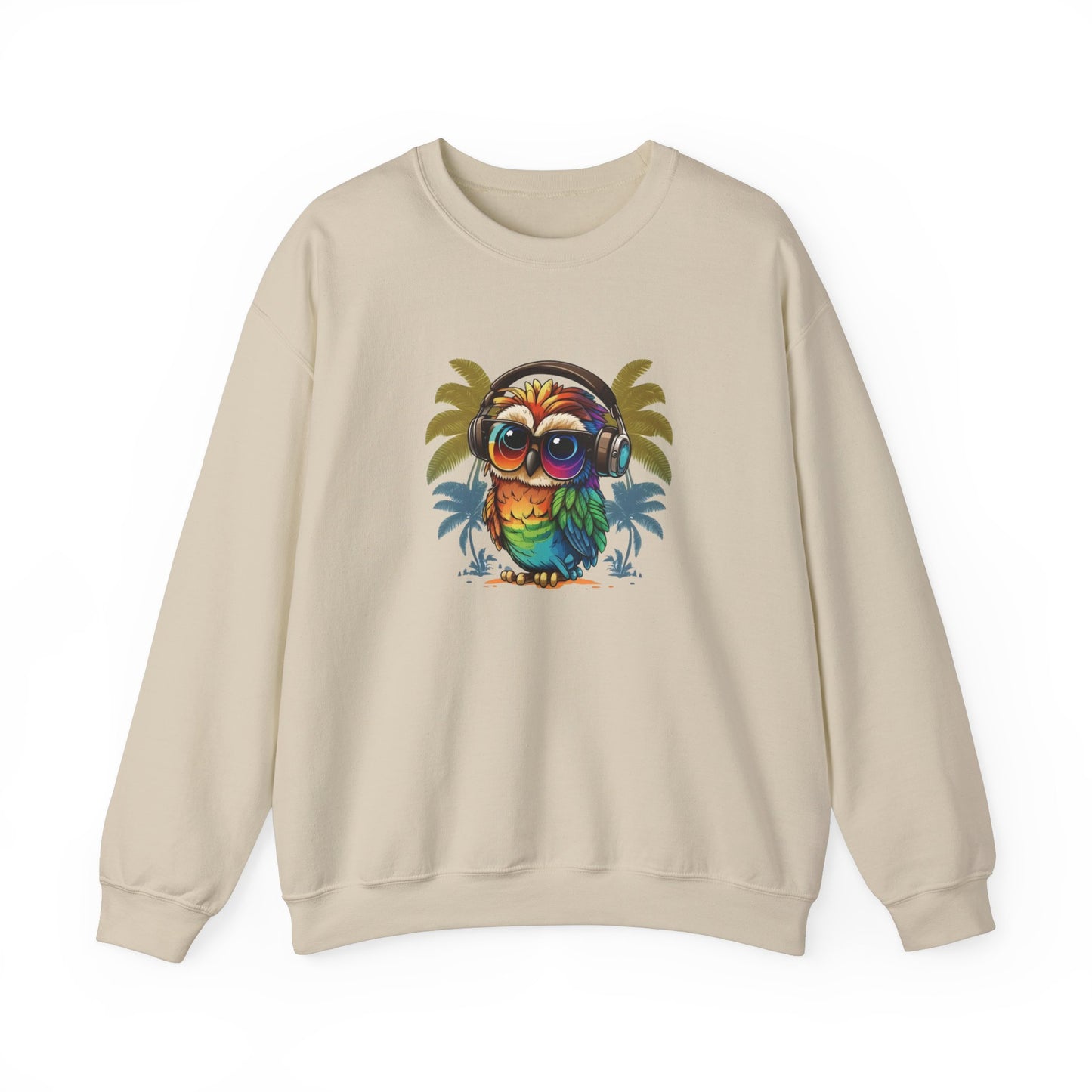 Owl with Headphones Sweatshirt