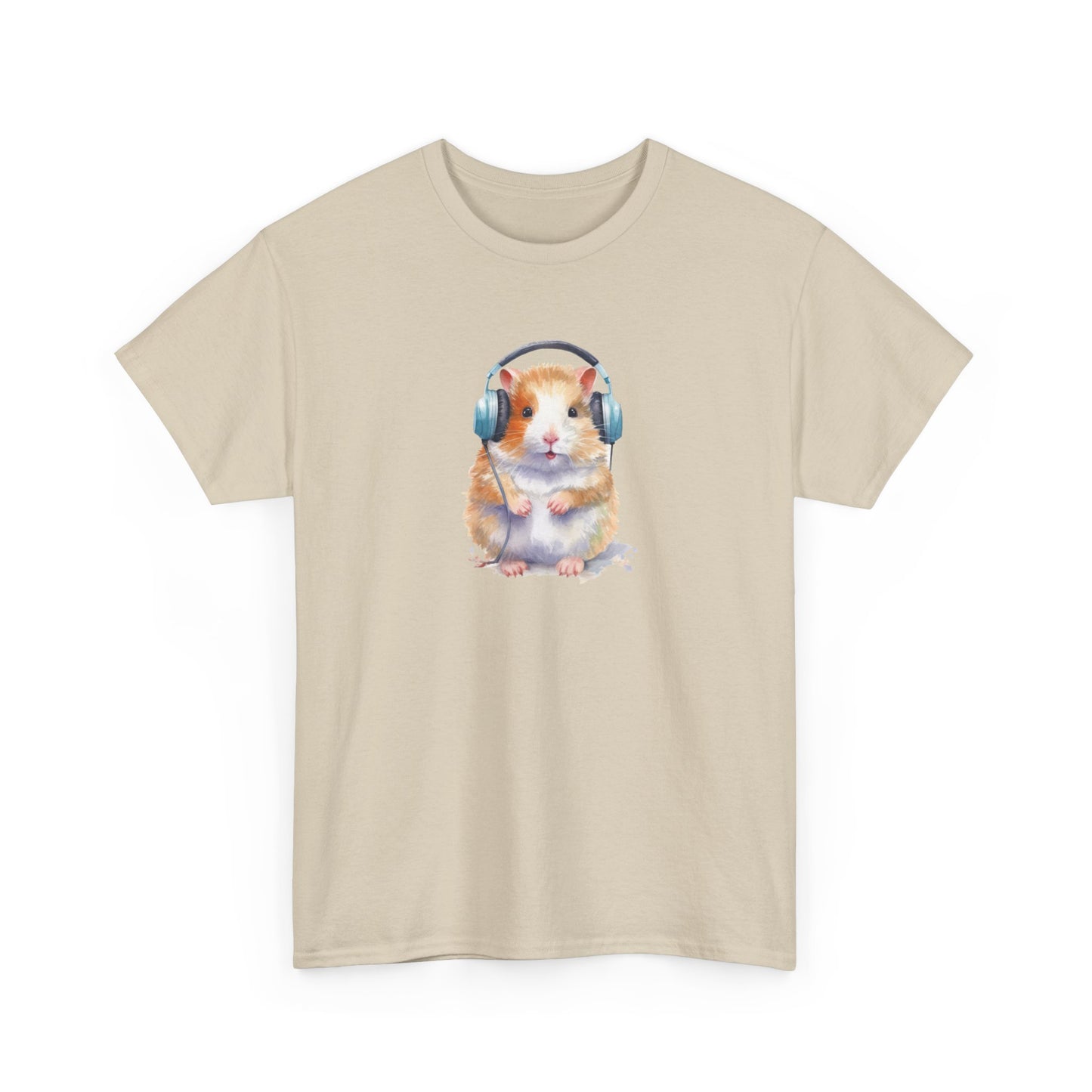 Hamster with Headphones Short Sleeve Tee